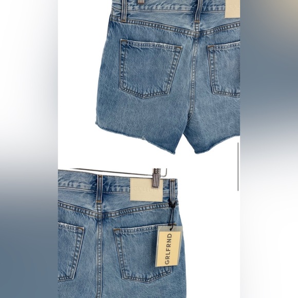 GRLFRND | NEW Jules Super High Rise Vintage Denim Short in Dume Cove Size 29 - Picture 3 of 4
